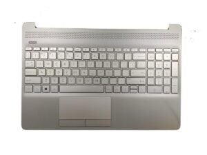 Laptop Palmrest Upper Cover Case for HP 15-DA 15-DB TPN-C135 TPN-C136 250 G7 255 G7 256 G7 L20387-001 Silver